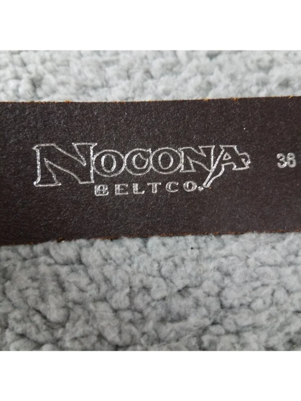 Nocona 12 Gauge Leather Belt Adult 38 Brown Gold Shotgun Shell Western Golf Mens